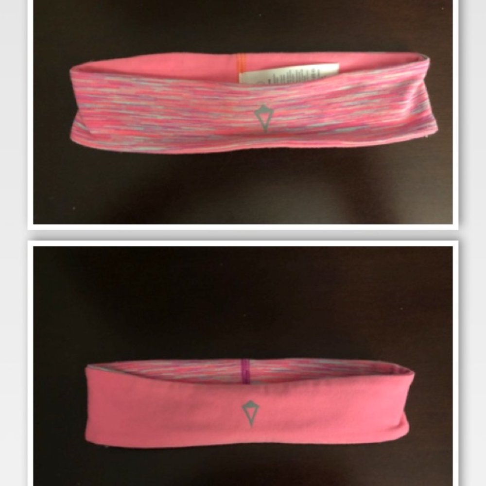 ivivva Headband Reversible Pink & Pink Pattern LIKE NEW